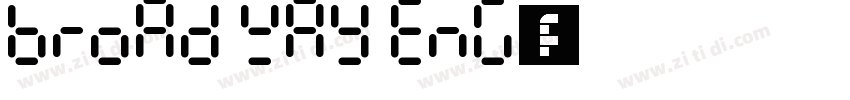 Broad way Eng字体字体转换